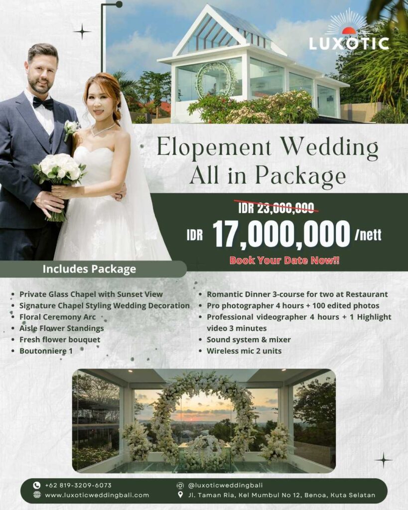 Elopement Venue package