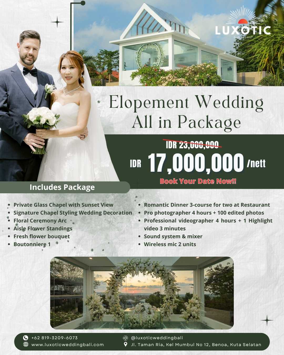 Elopement Venue package